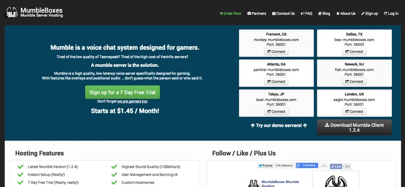 MumbleBoxes Main Page
